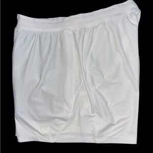 lululemon athletica striped mesh tennis shorts